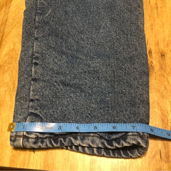 Vintage LL Bean Womens Size 14 Snowflake Flannel Lined Jeans Made In USA - Picture 11 of 11